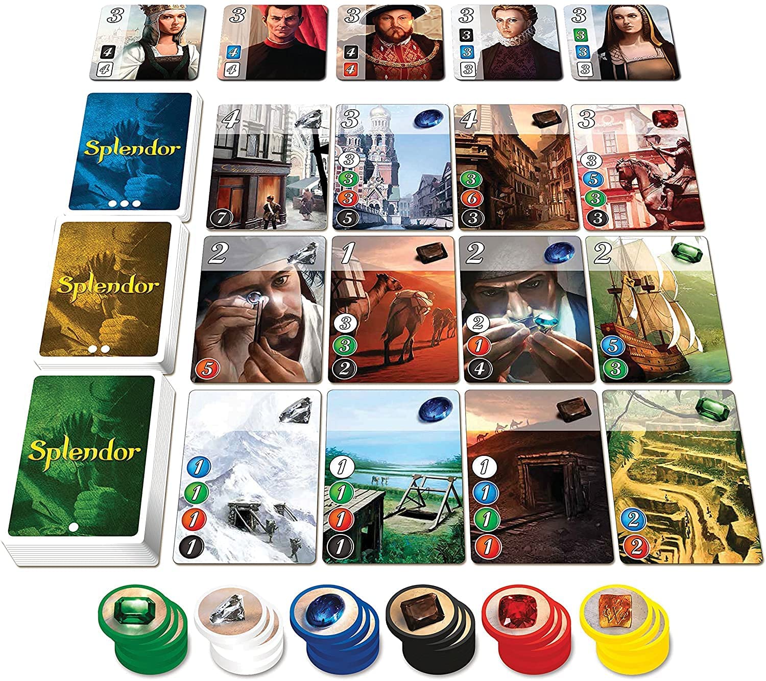 Space Cowboys Splendor Board Game, multi, standard Space Cowboys Splendor Board Game, multi, standard